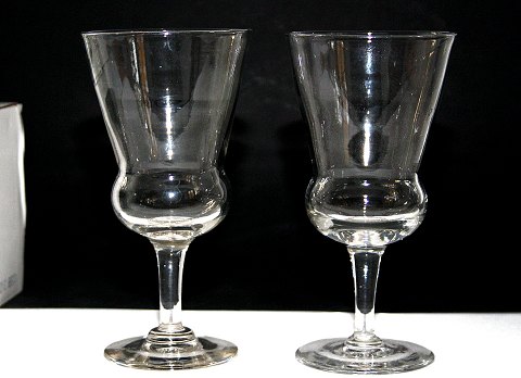 Delwar whiskyglas med målesæk, Holmegaard/Kastrup glasværk