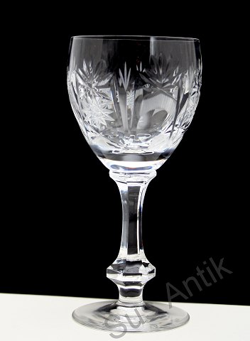 Rødvin, Heidelberg krystalglas med knop