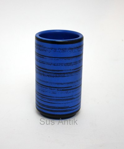 Blå stribet vase, Knabstrup