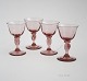Snapseglas, Viol rosalin, Holmegaard
